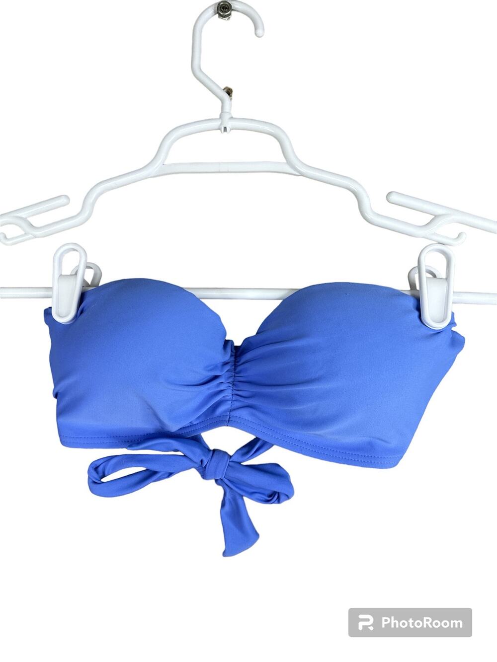 Adore Me Light Blue Purple Bandeau Strapless Adjustable Bikini Top Size Small